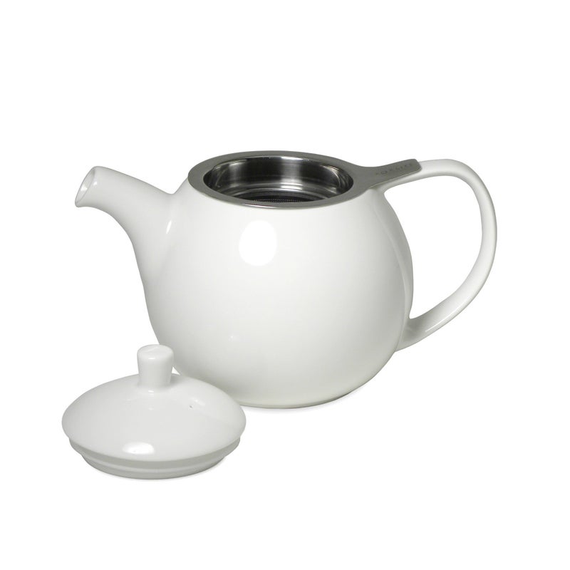 FORLIFE Curve Teapot with Infuser, 24-Ounce, White - Image 3